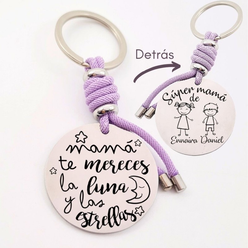 Llavero para personalizar regalos día de la madre| DCorazon