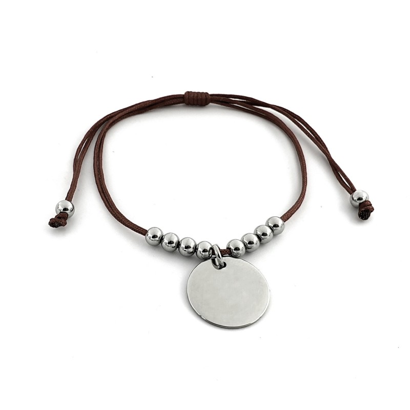 Pulsera MONA, disponible en rojo, marrón y negro, ajustable | Dcorazon