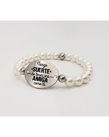 Pulsera frase de amigas | Creasentidos