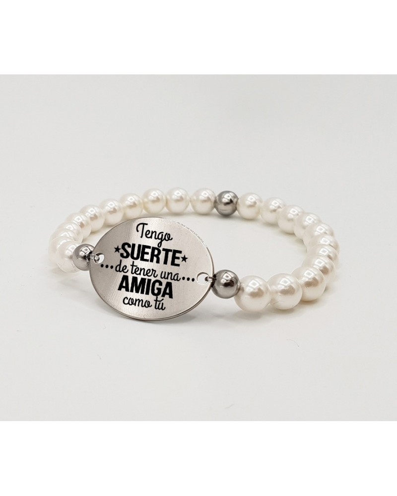 Pulsera frase de amigas | Creasentidos