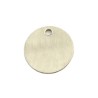 Medalla de 20mm, para añadir a un producto existente, incluye el grabado delantero, acero inoxidable.