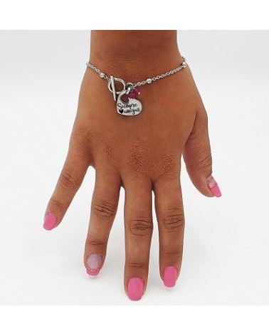 Coraz├│n para pulsera frase de amigas | Creasentidos