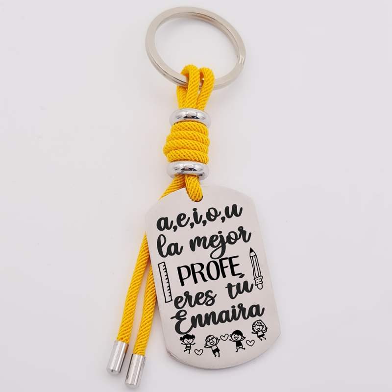 Regalos para profesores, llavero personalizado | Creasentidos