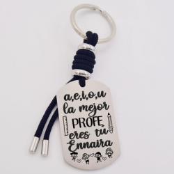 Regalos para profesores, llavero personalizado | Creasentidos