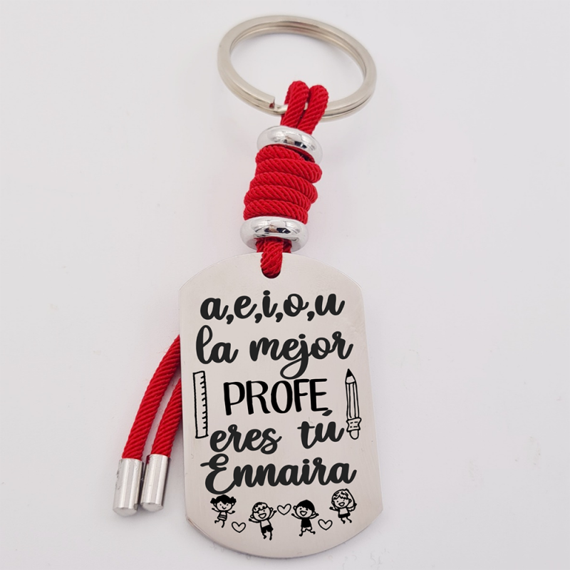 Regalos para profesores, llavero personalizado | Creasentidos