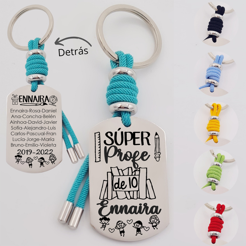 Regalos para profesores, llavero personalizado | Creasentidos