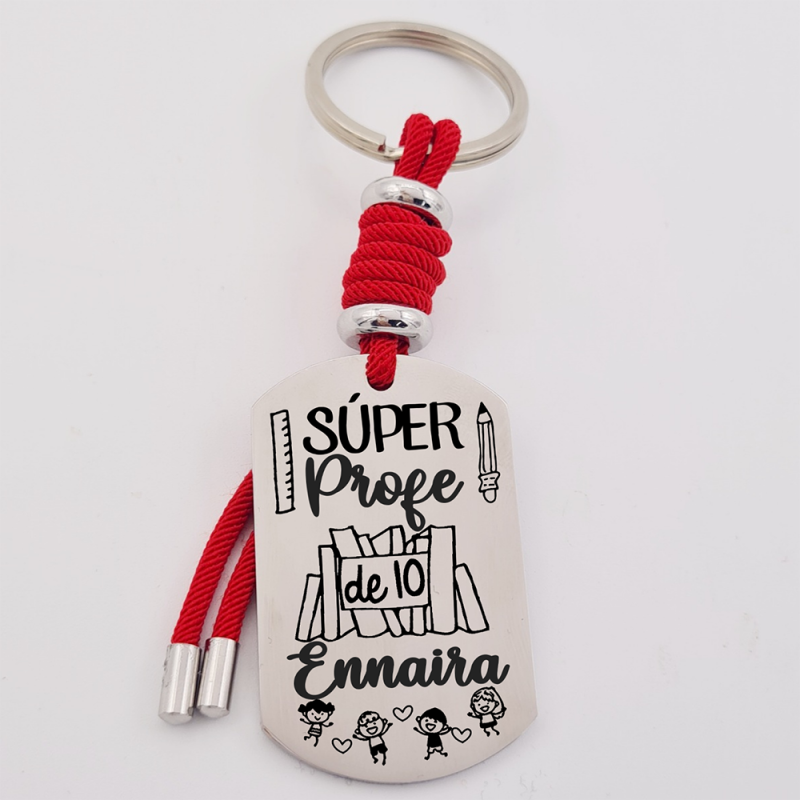 Regalos para profesores, llavero personalizado | Creasentidos