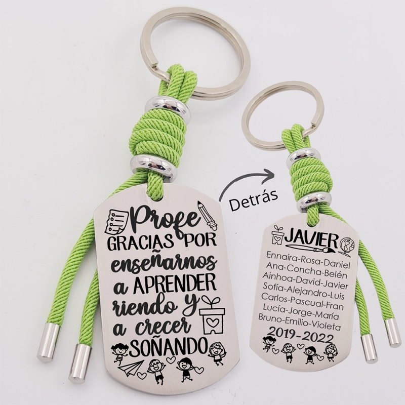 Regalos para profesores, llavero personalizado | Creasentidos