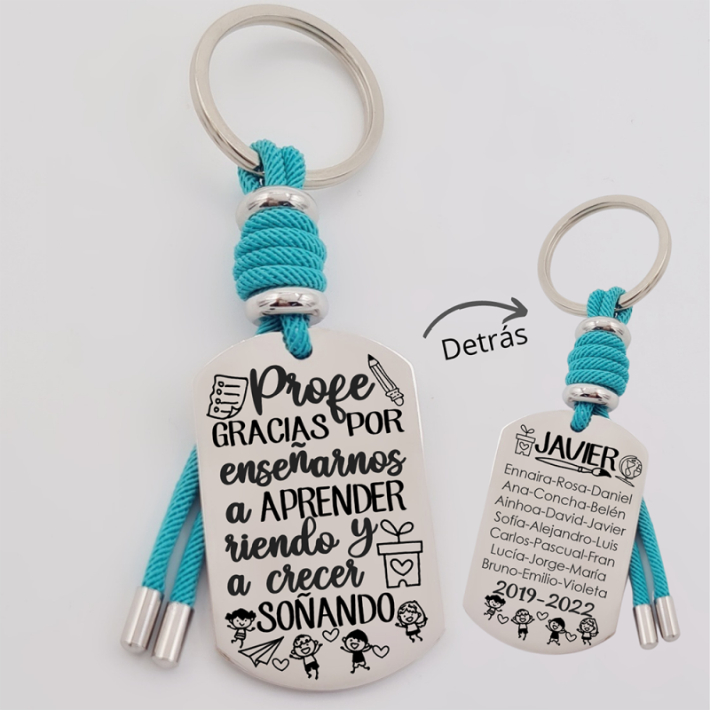 Regalos para profesores, llavero personalizado | Creasentidos