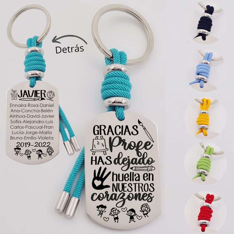 Regalos para profesores, llavero personalizado | Creasentidos