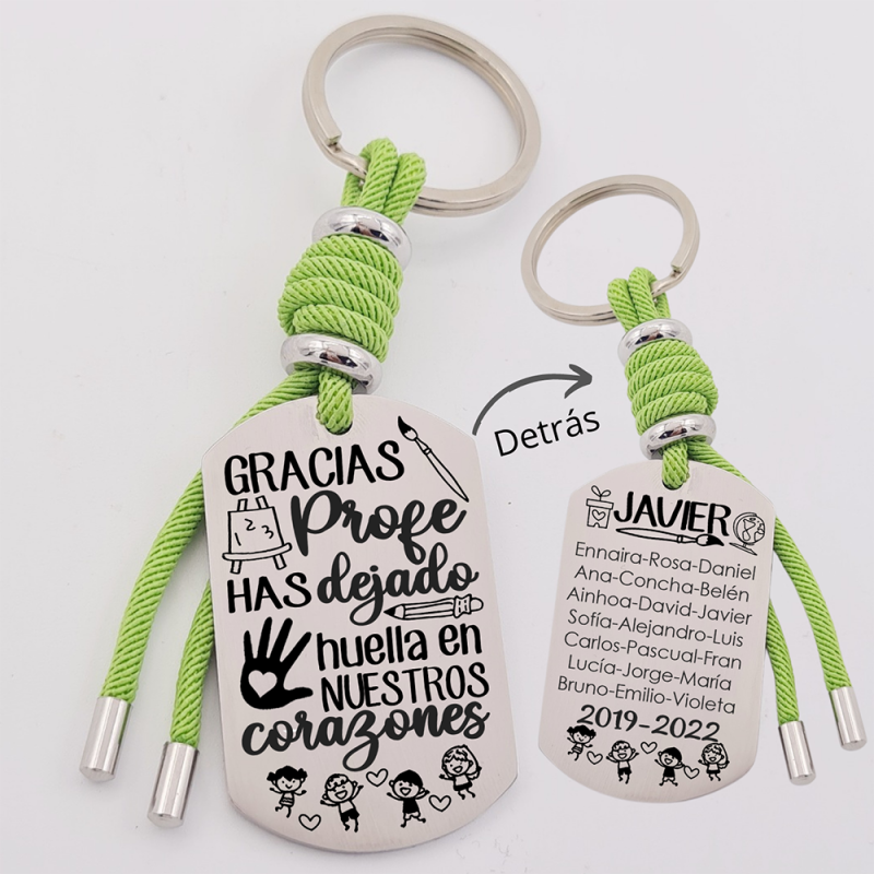 Regalos para profesores, llavero personalizado | Creasentidos