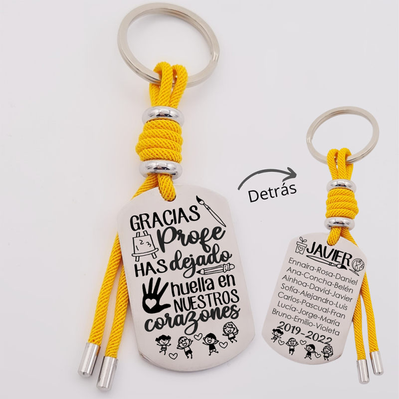 Regalos para profesores, llavero personalizado | Creasentidos