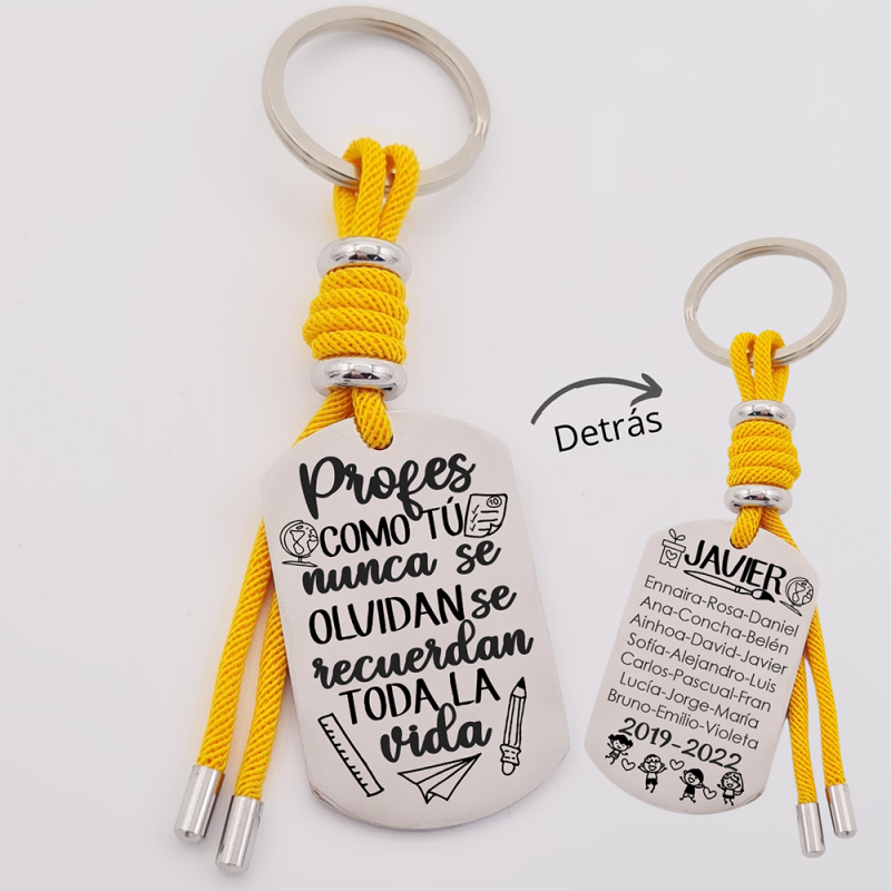 Regalos para profesores, llavero personalizado | Creasentidos