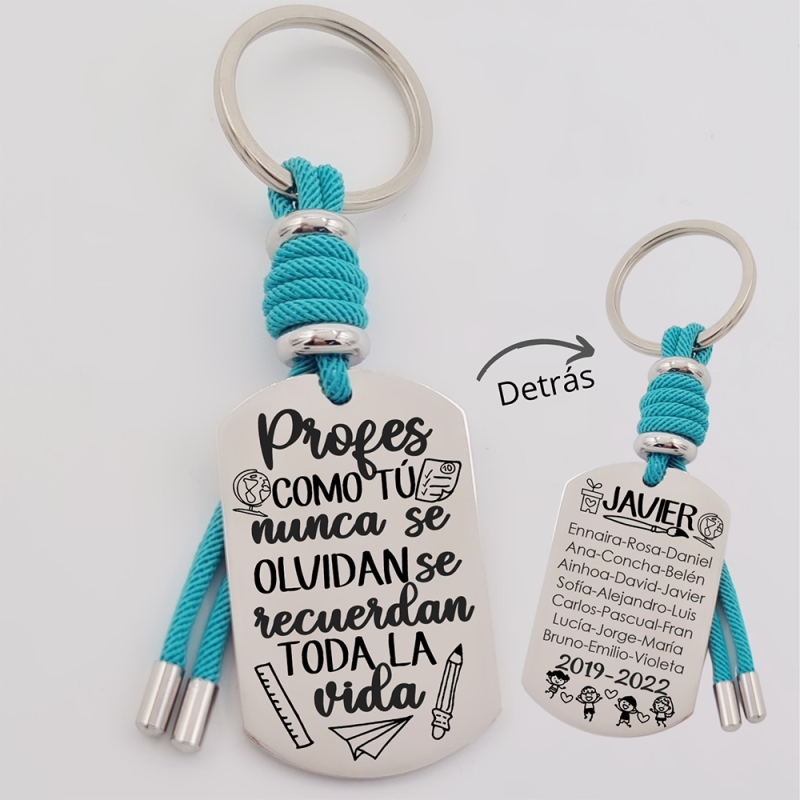 Regalos para profesores, llavero personalizado | Creasentidos