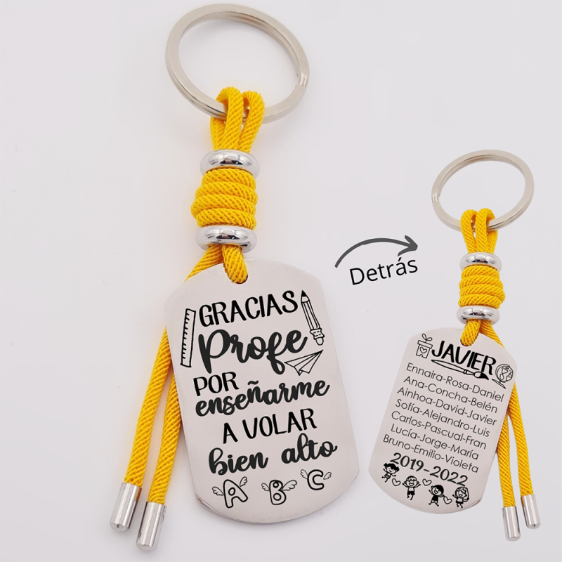 Regalos para profesores, llavero personalizado | Creasentidos