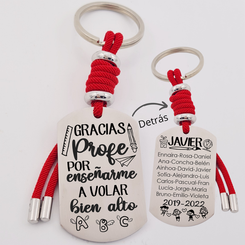 Regalos para profesores, llavero personalizado | Creasentidos