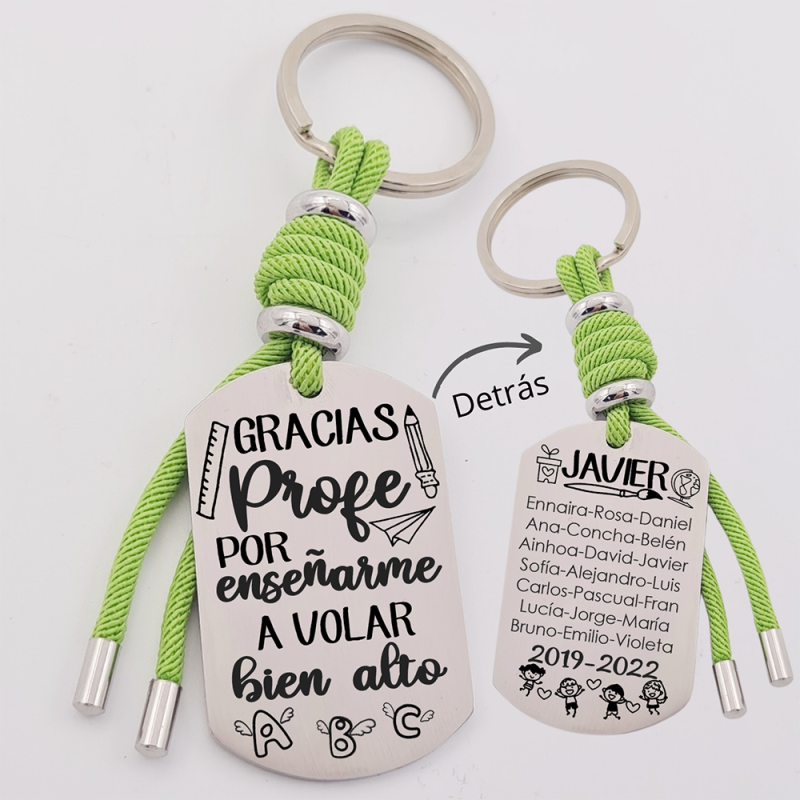 Regalos para profesores, llavero personalizado | Creasentidos