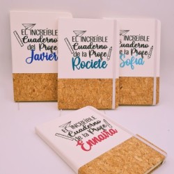 Regalos para profesores, libreta personalizada |Dcorazón