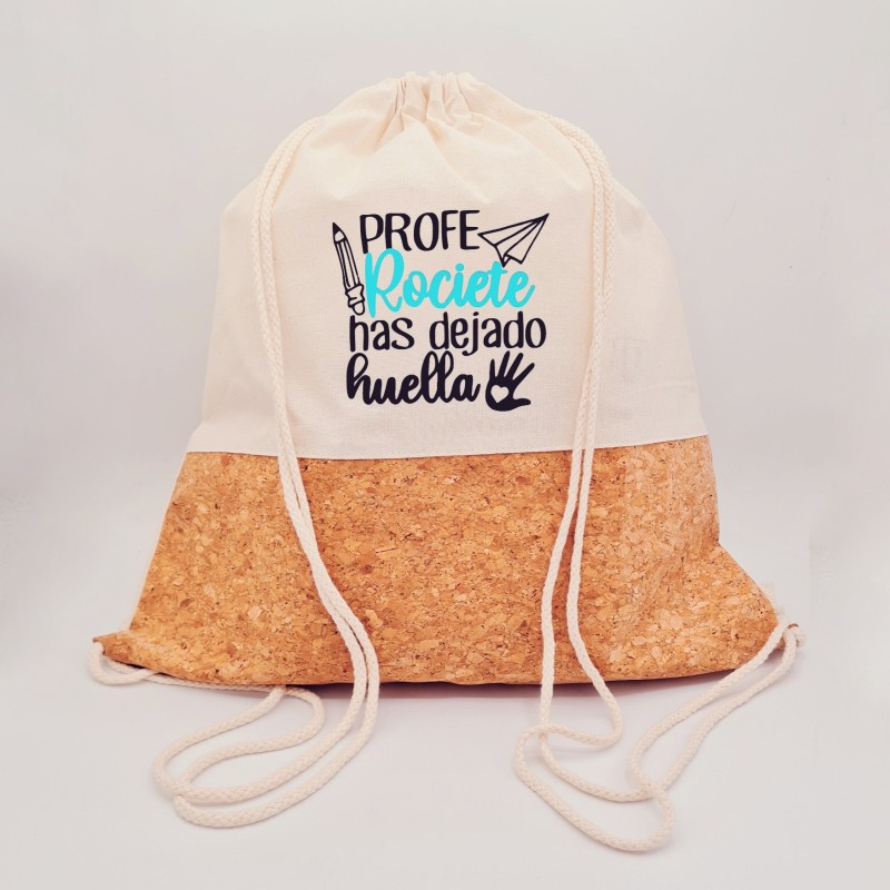 Regalos para profesores, mochila personalizada |Dcorazón