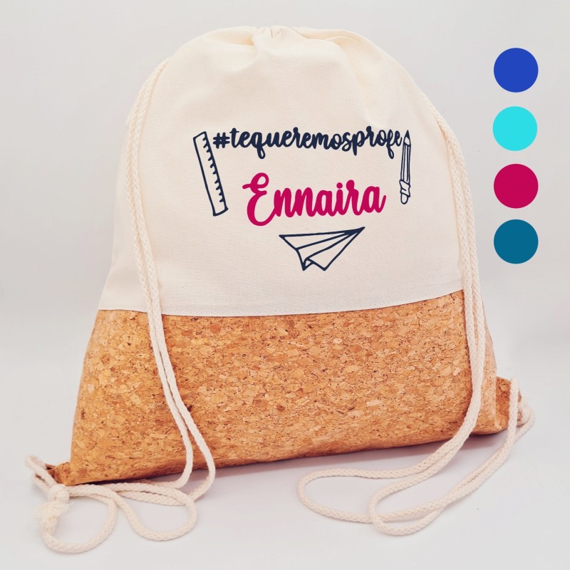 Regalos para profesores, mochila personalizada |Dcorazón