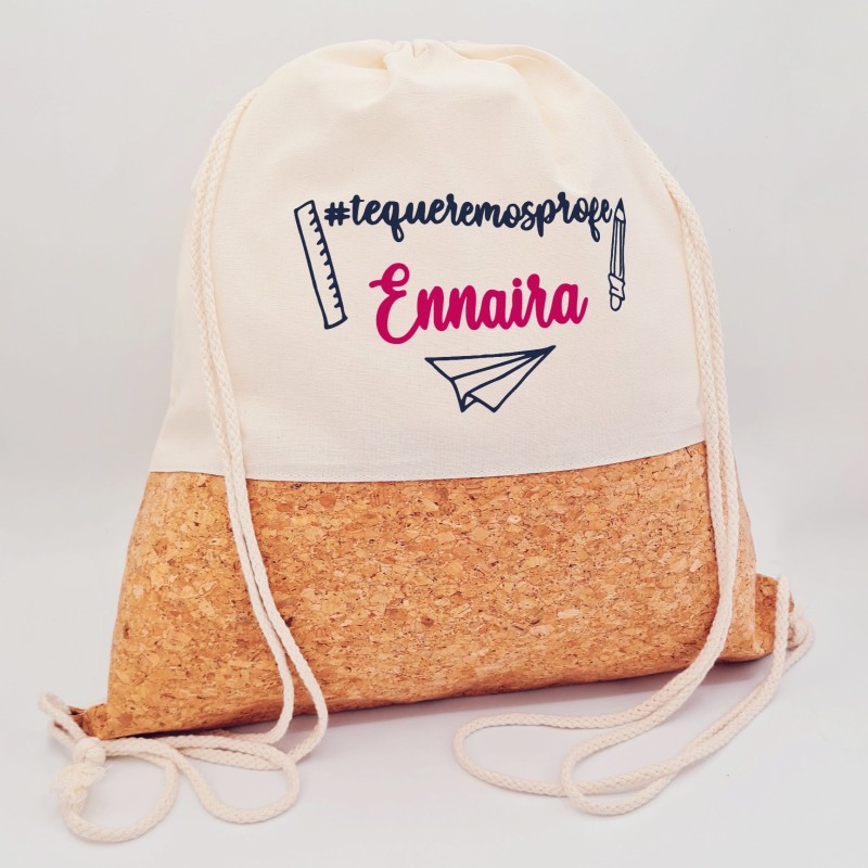 Regalos para profesores, mochila personalizada |Dcorazón