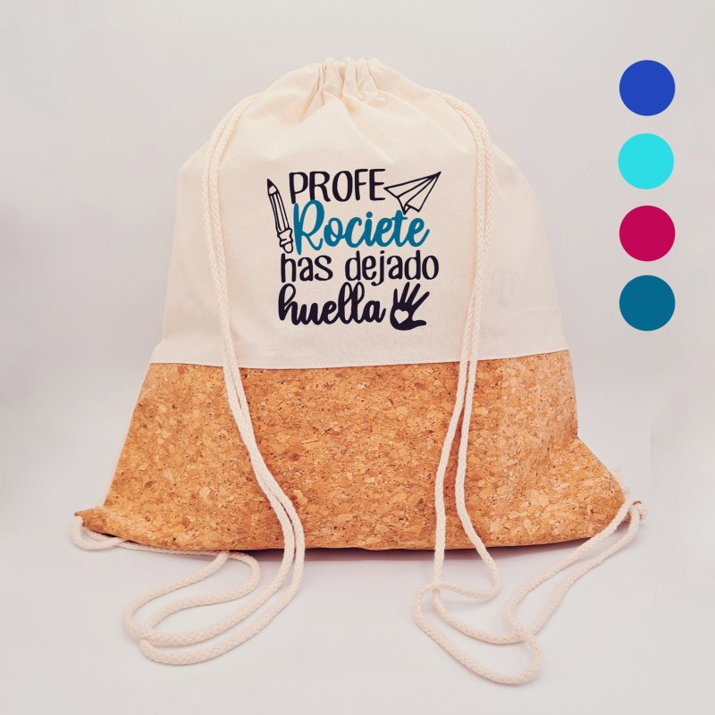 Regalos para profesores, mochila personalizada |Dcorazón