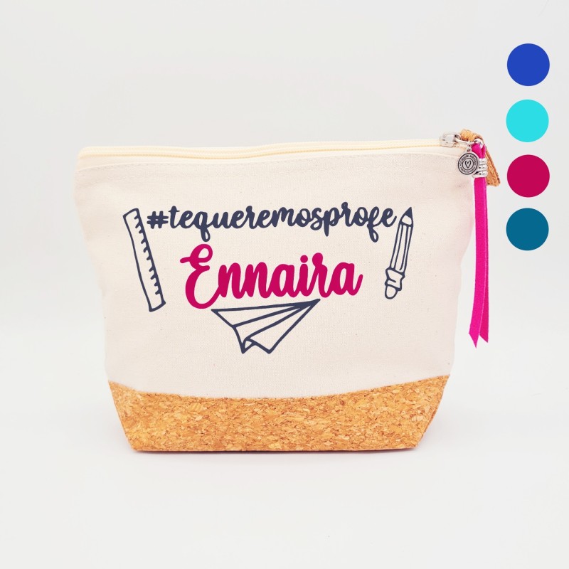 Regalos para profesores, neceser personalizado |Dcorazón