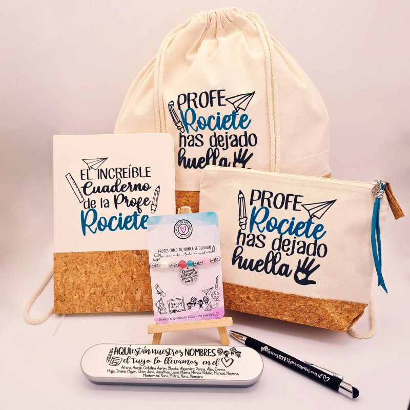 Regalos para profesores, mochila personalizada |Dcorazón