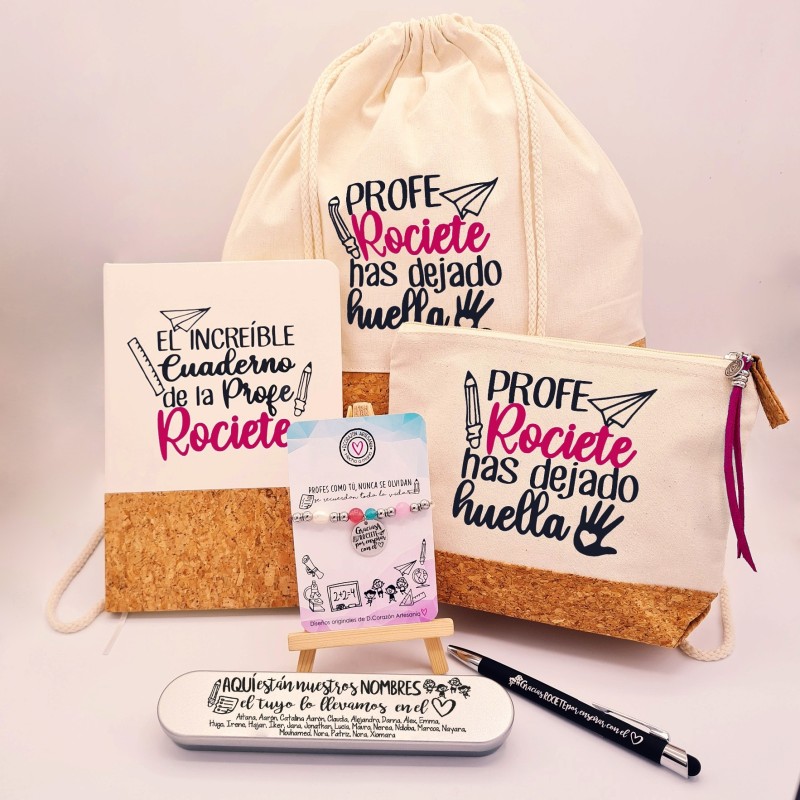 Regalos para profesores, mochila personalizada |Dcorazón