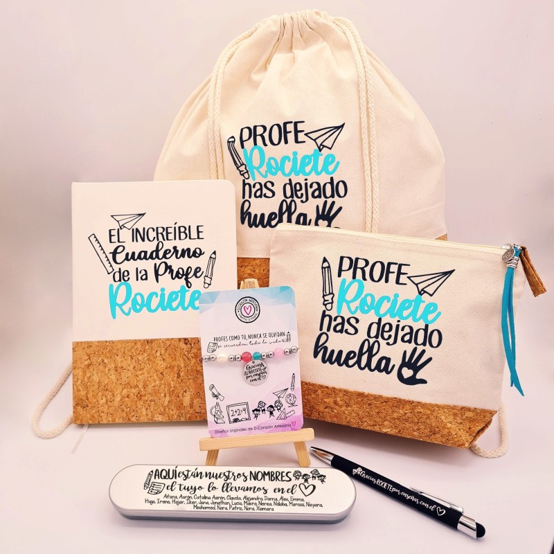 Regalos para profesores, mochila personalizada |Dcorazón
