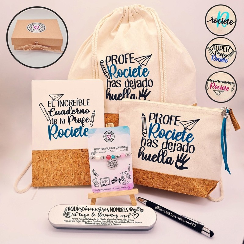 Regalos para profesores, mochila personalizada |Dcorazón