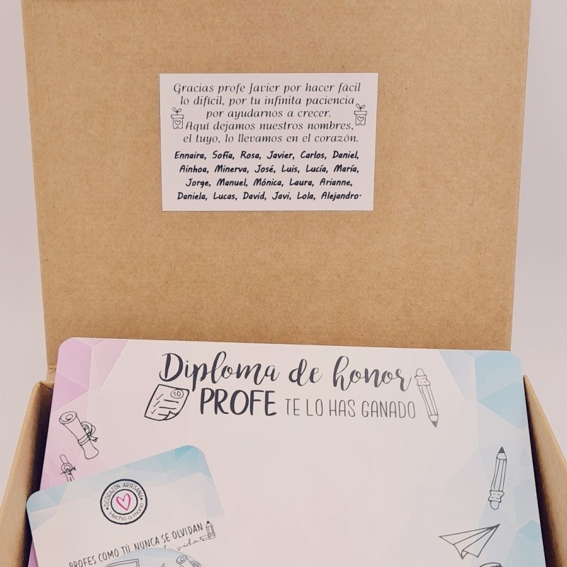 Regalos para profesores, mochila personalizada |Dcorazón