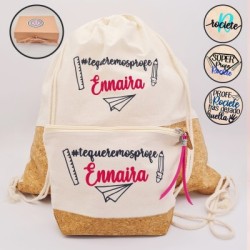 Regalos para profesores, mochila personalizada |Dcorazón