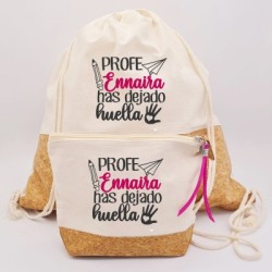 Regalos para profesores, mochila personalizada |Dcorazón