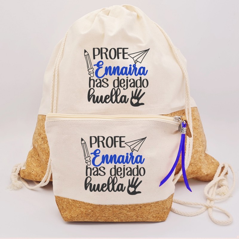 Regalos para profesores, mochila personalizada |Dcorazón
