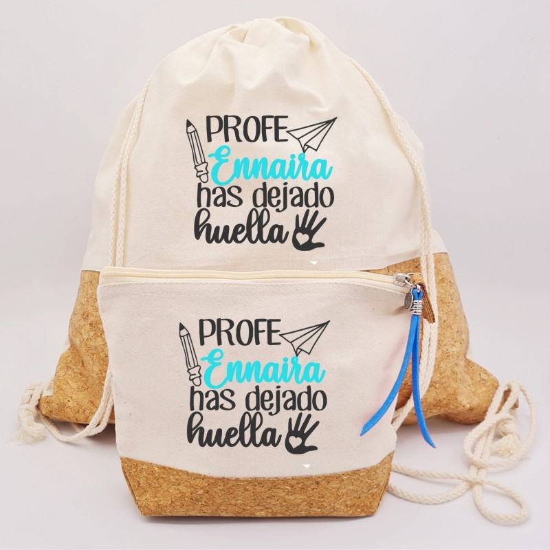 Regalos para profesores, mochila personalizada |Dcorazón