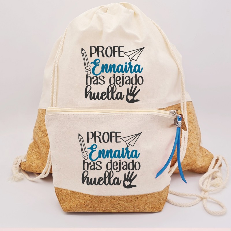 Regalos para profesores, mochila personalizada |Dcorazón