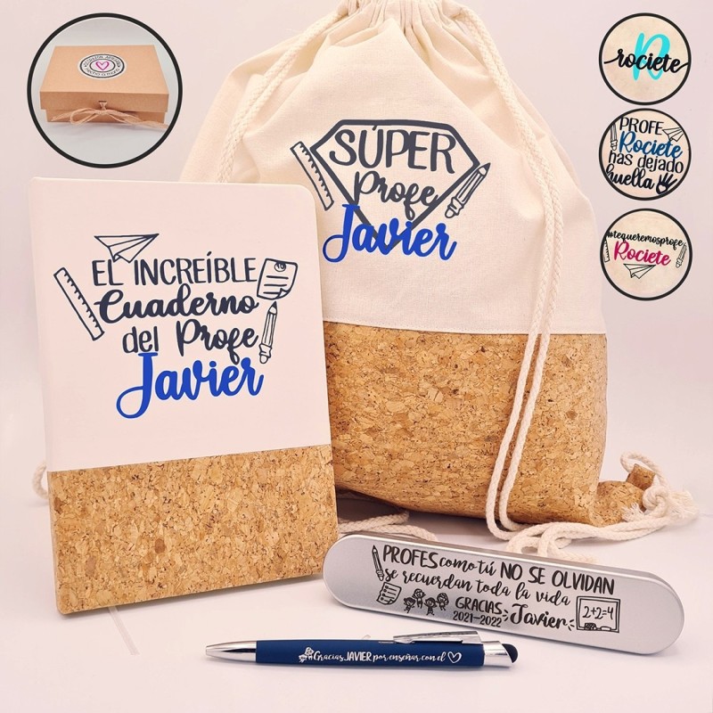 Regalos para profesores, mochila personalizada |Dcorazón