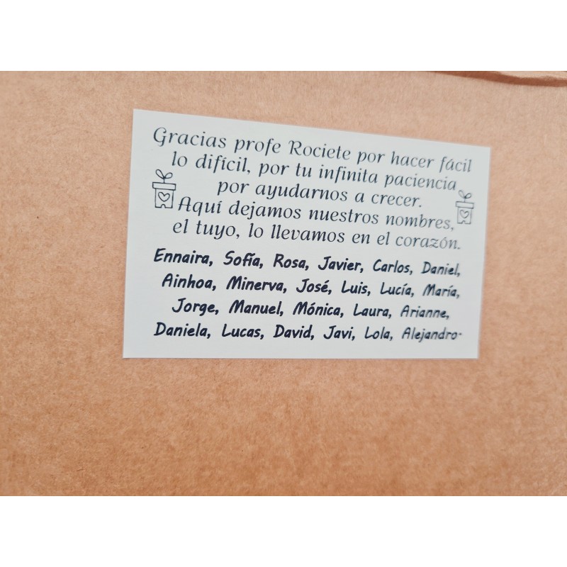 Regalos para profesores, mochila personalizada |Dcorazón