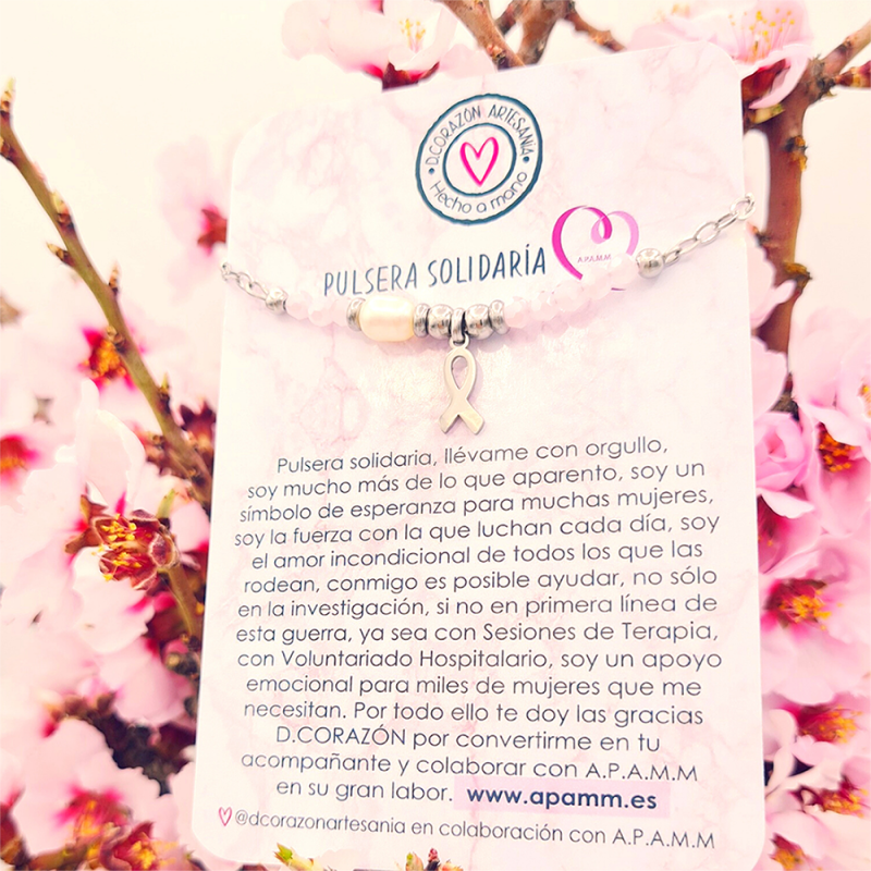 Pulsera solidaria, para colaborar con A.P.A.M.M | Dcorazon