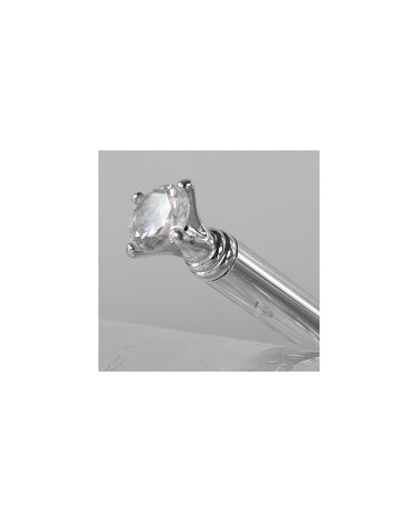 Bol├¡grafo con cristal tallado en forma de diamante | Creasentidos.es