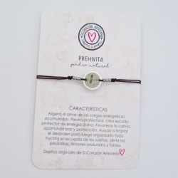 Pulsera PREHNITA, ajustable para todas las tallas, acero inoxidable.