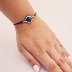 Pulsera ÁGATA INDIA, ajustable para todas las tallas, acero inoxidable.