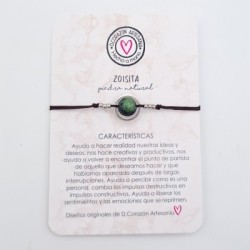 Pulsera ZOISITA, ajustable para todas las tallas, acero inoxidable.