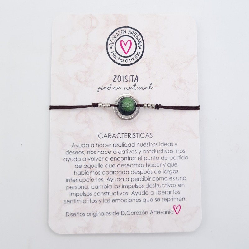 Pulsera ZOISITA, ajustable para todas las tallas, acero inoxidable.