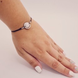 Pulsera PIEDRA LUNA, ajustable para todas las tallas, acero inoxidable.