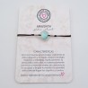 Pulsera AMAZONITA, ajustable para todas las tallas, acero inoxidable.