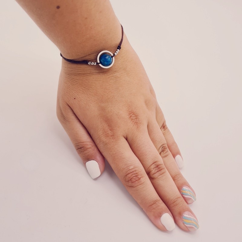 Pulsera APATITO, ajustable para todas las tallas, acero inoxidable.