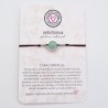 Pulsera AVENTURINA, ajustable para todas las tallas, acero inoxidable.