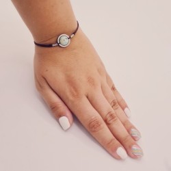 Pulsera TURQUESA, ajustable para todas las tallas, acero inoxidable.